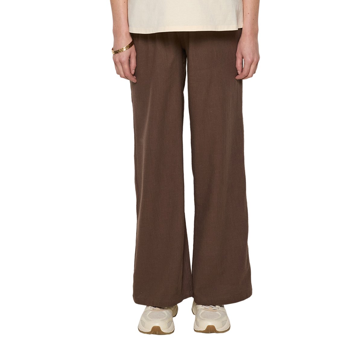 Pantalon droit grossesse chocolat, VERTBAUDET