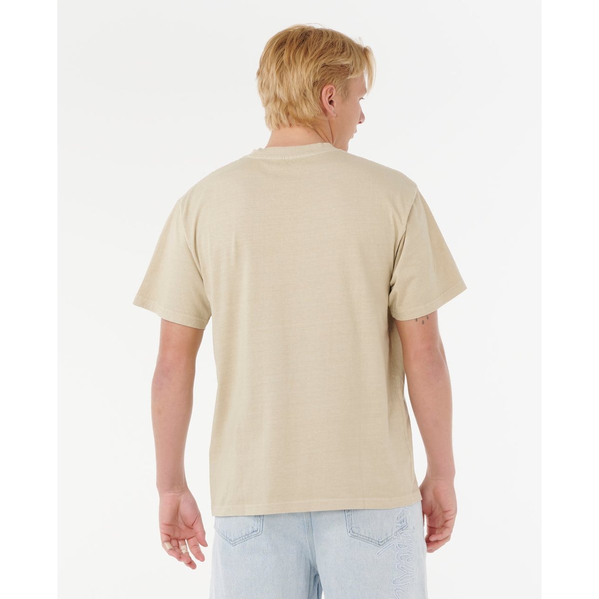 T-shirt à manches courtes MEDINA STACKER sable kaki, RIP CURL