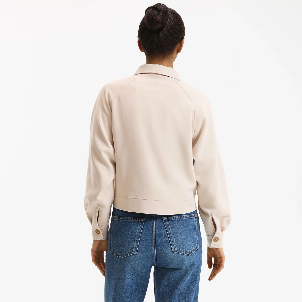 Veste courte ample blanc cassé, LA REDOUTE COLLECTIONS