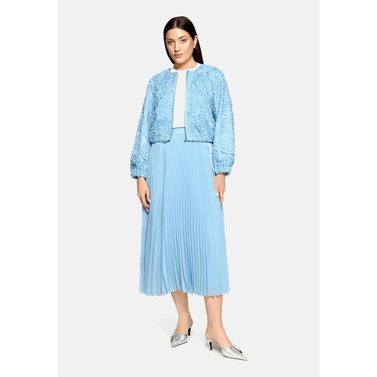 Blouson à fermeture zippée soft sky, VERA MONT