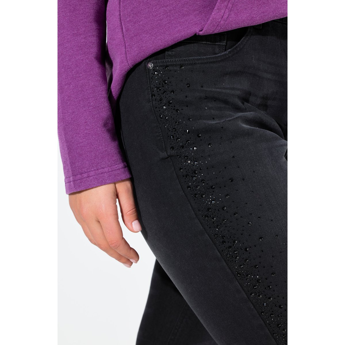 Jean Mia en denim stretch. Taille noir, ULLA POPKEN