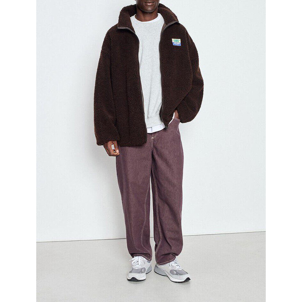 Manteau court ample HOKTOWN marron, AMERICAN VINTAGE