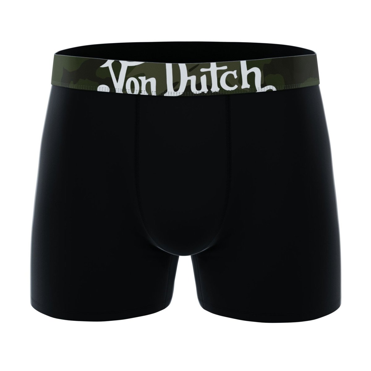 Lot De 6 Boxers Coton beige/marron/gris clair/kaki/noir, VON DUTCH
