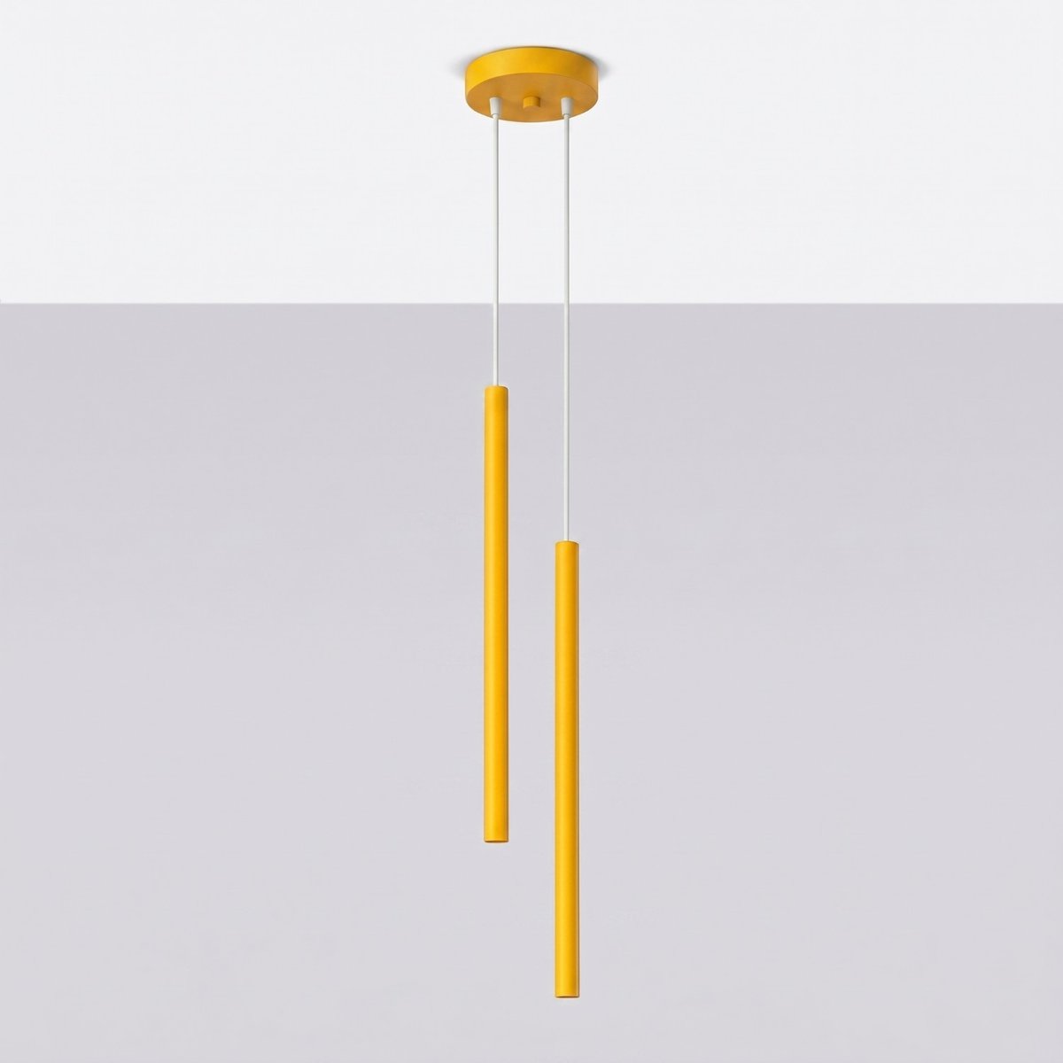 Suspension Acier Jaune G9 2 PASTELO jaune, EDEN