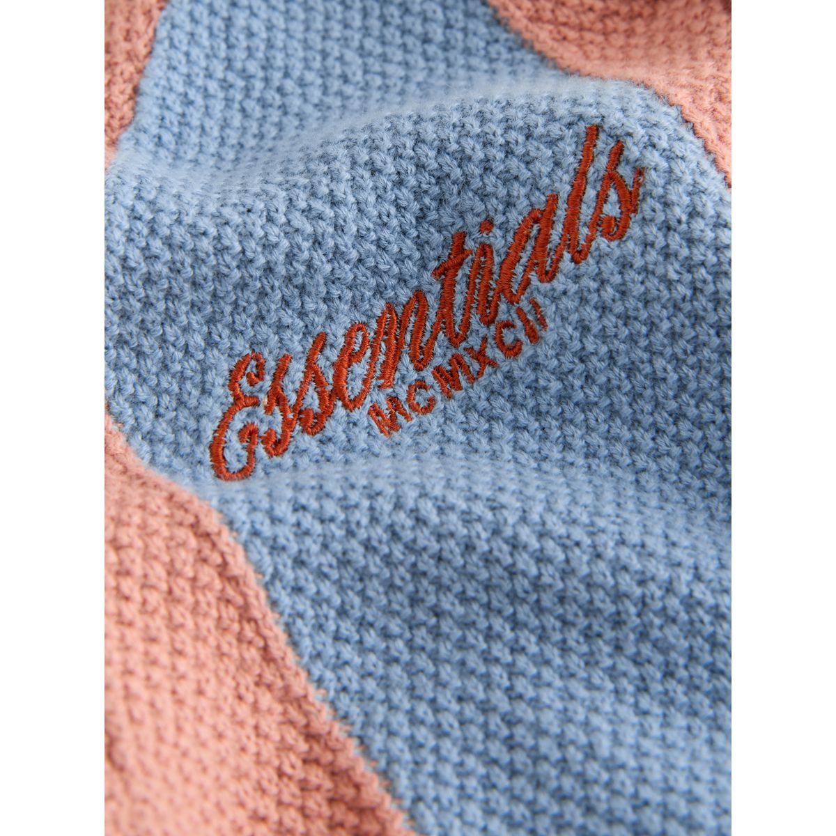 Polo avec revers de col en maille bleu/orange, NEXT
