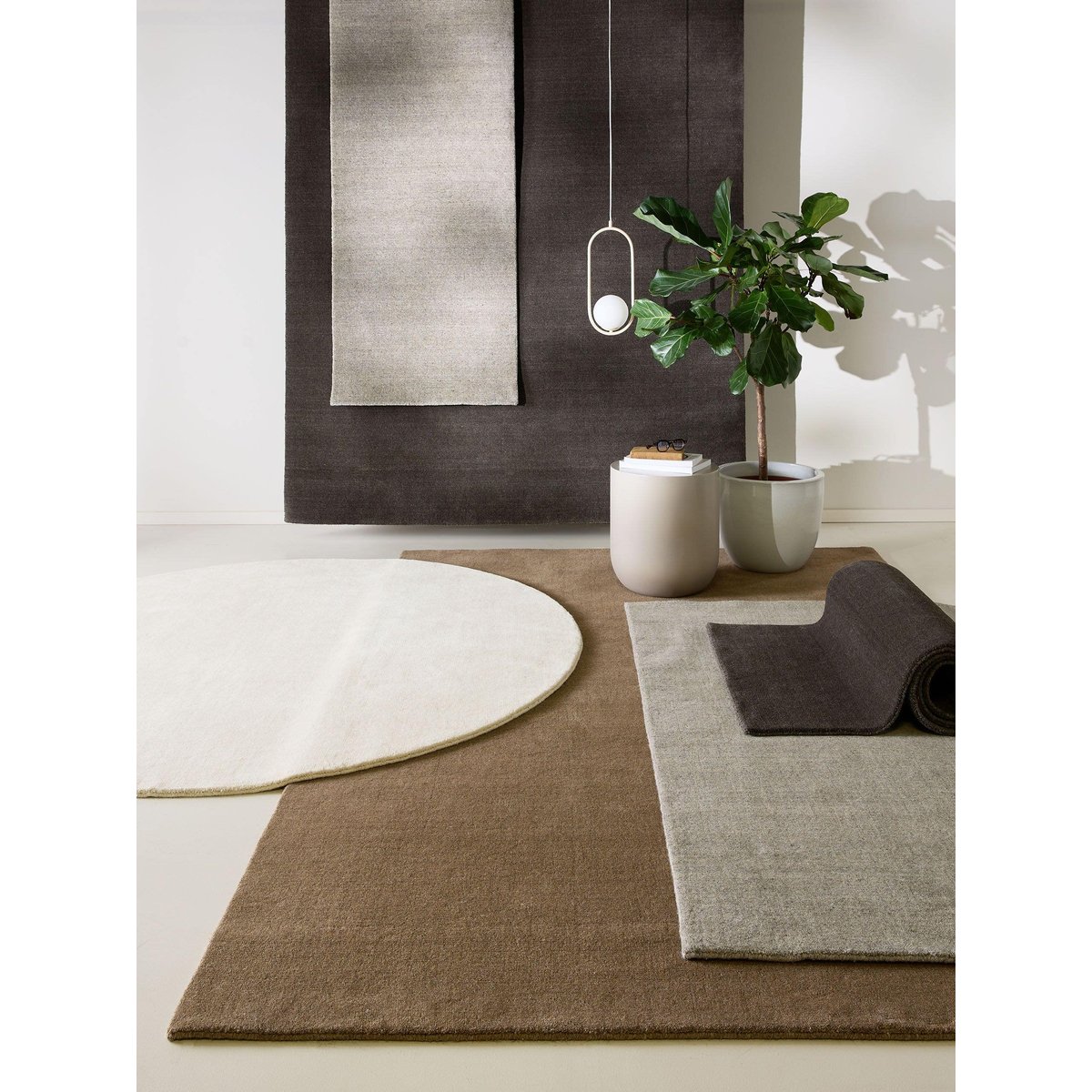 Tapis de laine tissé main VERA crème, BENUTA 