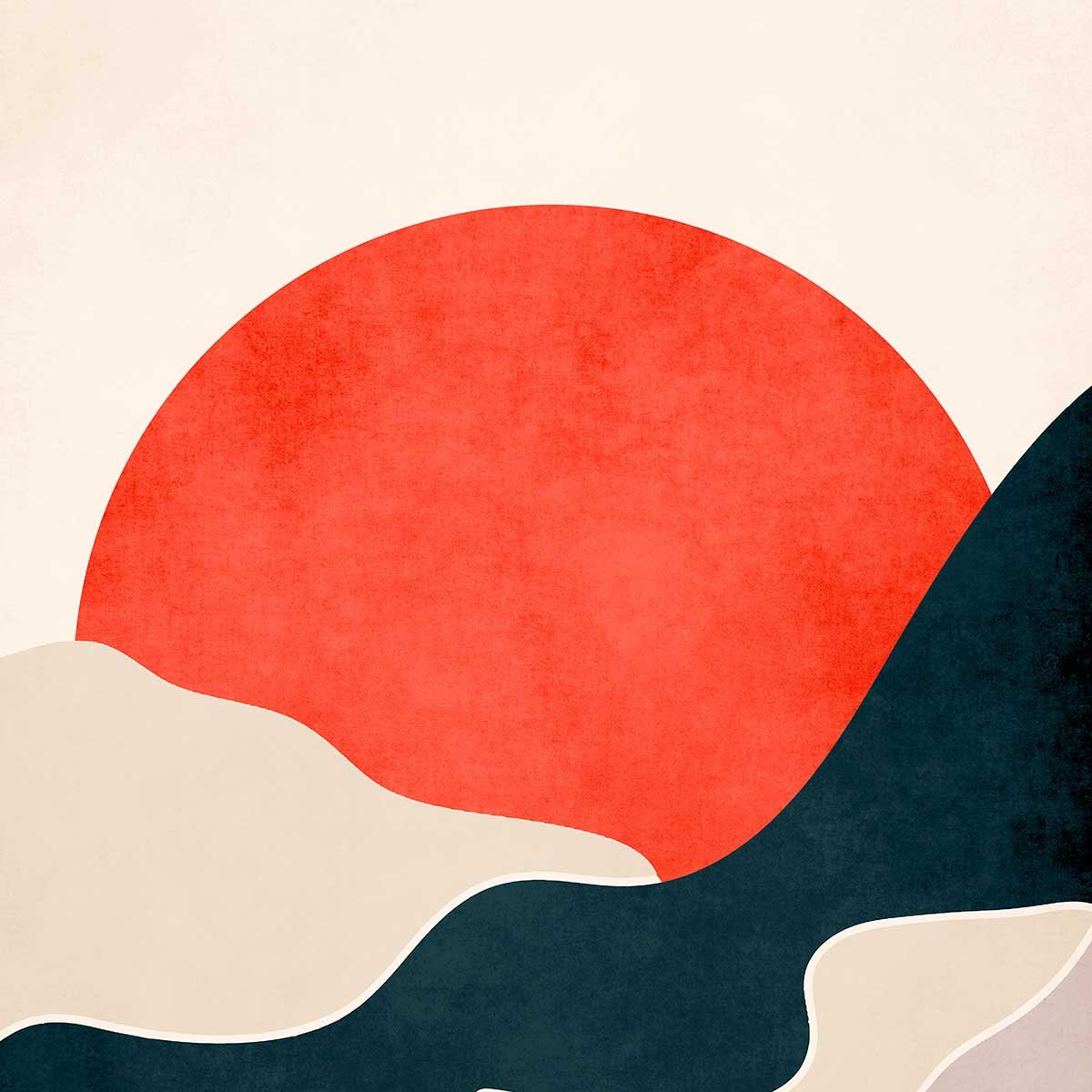 Tableau drowning sun tableau alu dibond, HEXOA
