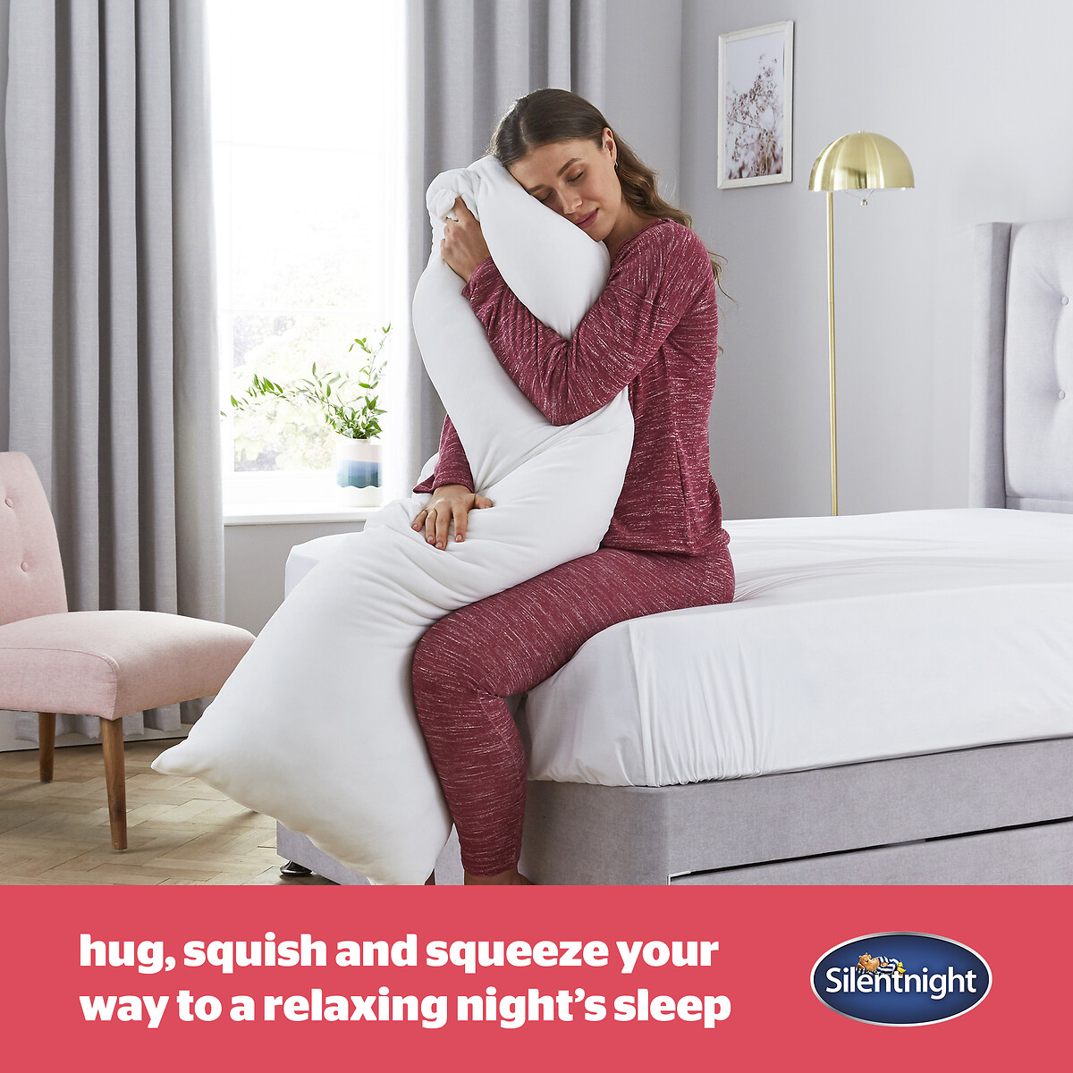 Squishy Body Support Pillow cream, SILENTNIGHT