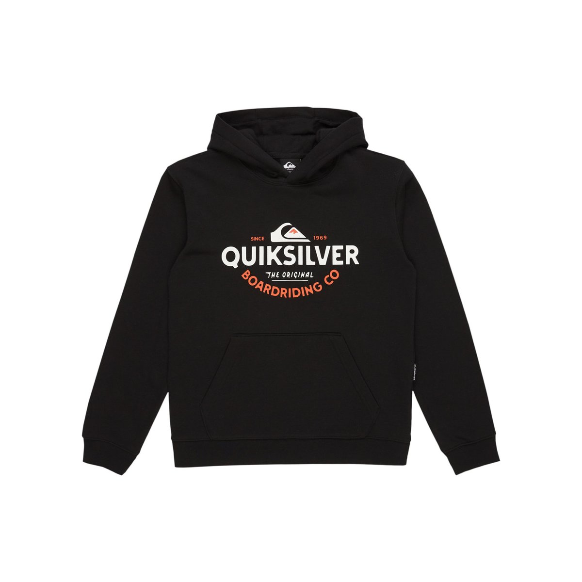 Sweat à capuche TYPED OUT noir black, QUIKSILVER