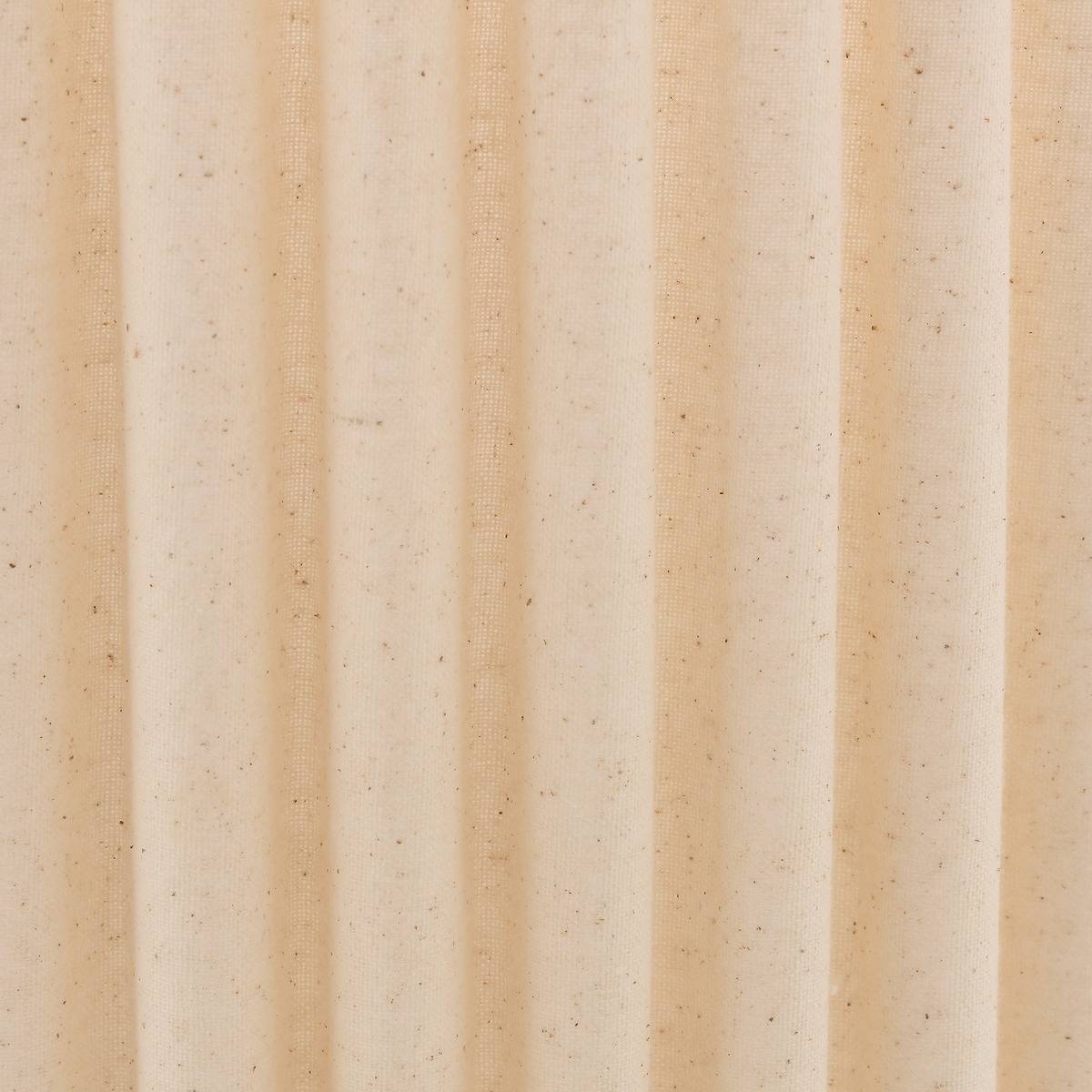 Lampe à poser céramique abat-jour plissé KENAN beige, ATMOSPHERA