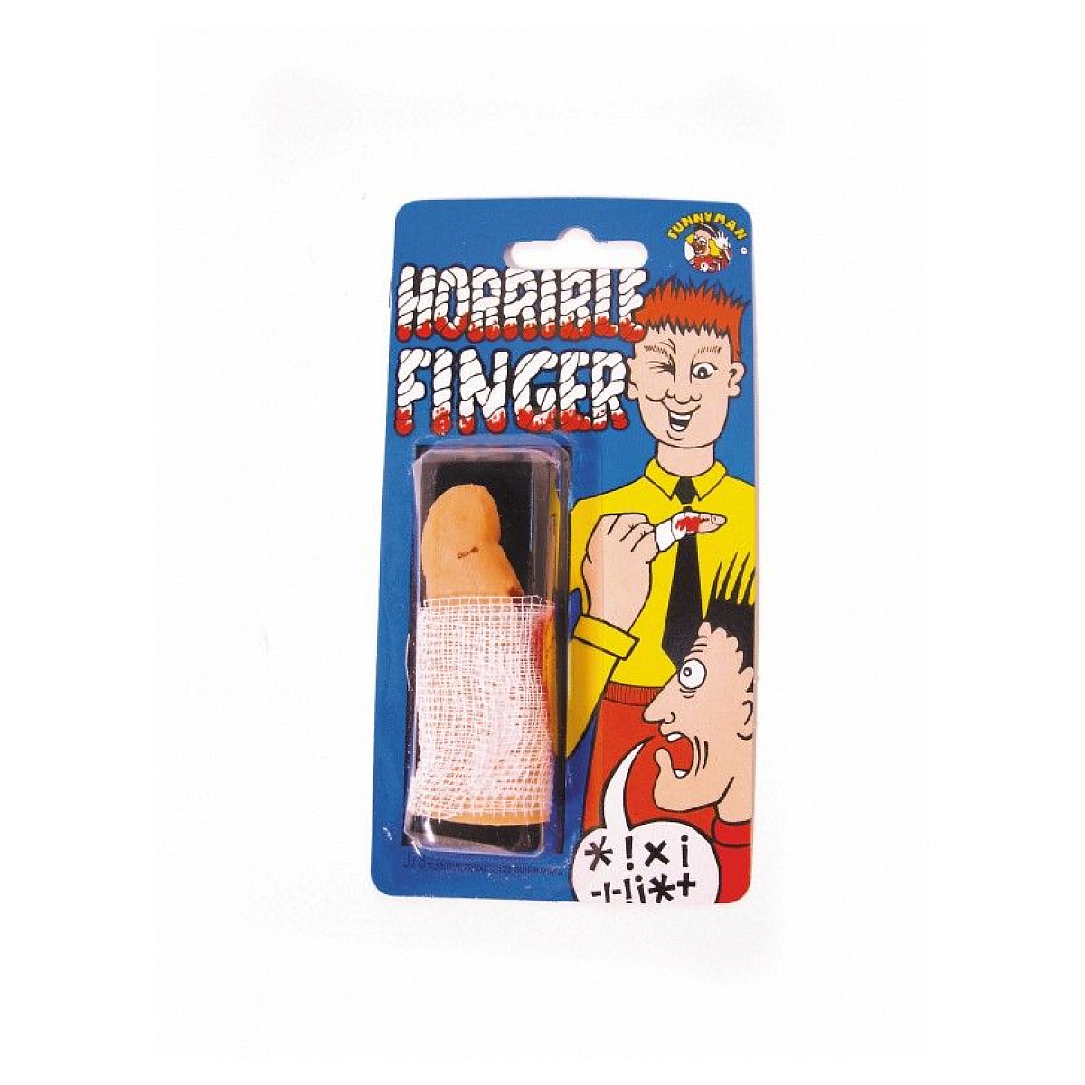 Faux doigt sanglant - Funnyman couleur unique, PARTY PRO
