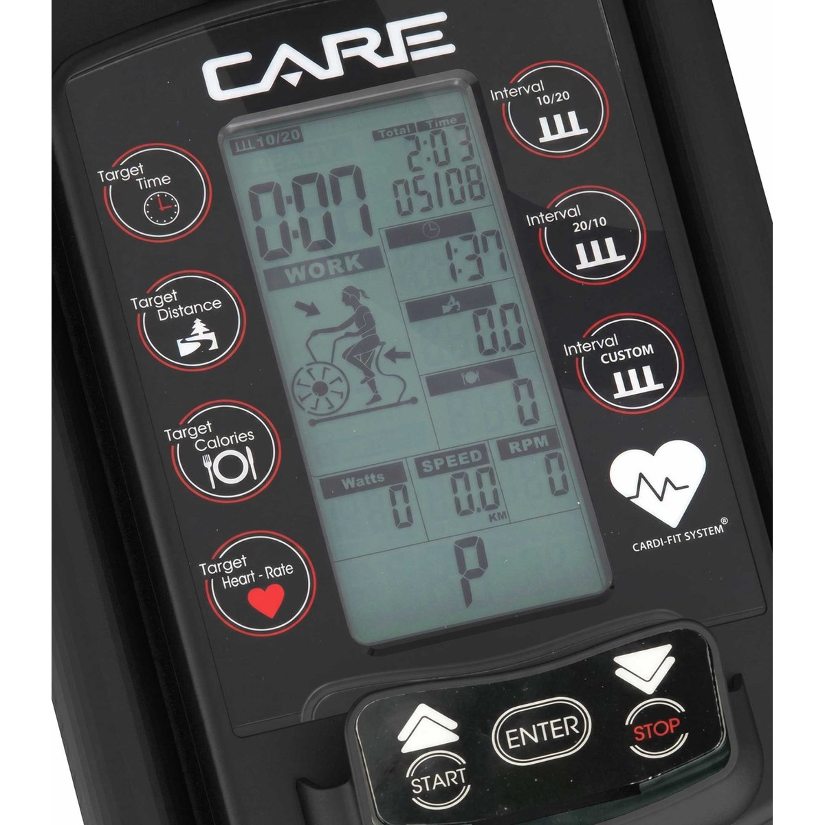 Vélo d'appartement Air Bike - CARE - CROSS-AIR - ergomètre noir, CARE FITNESS