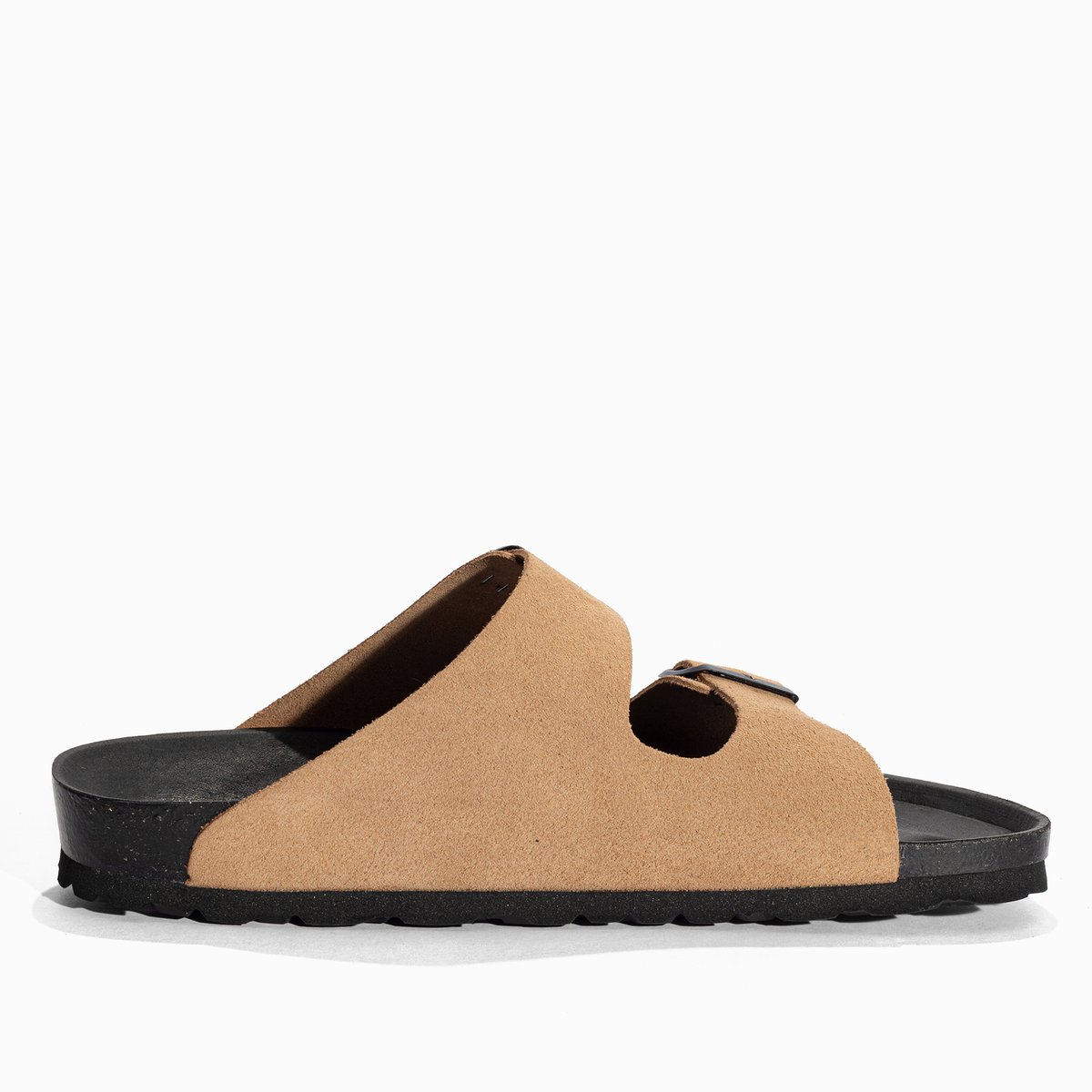 Sandales en cuir suédé ATLAS beige foncé, BAYTON