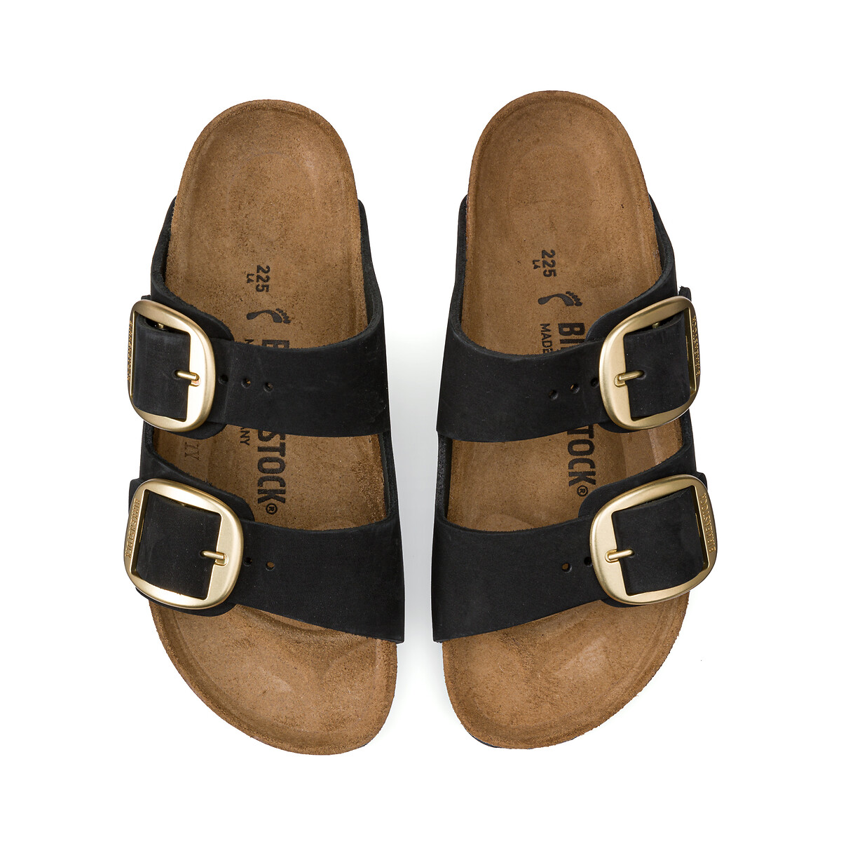 Sabot con doppio cinturino Arizona Big Buckle nero , BIRKENSTOCK