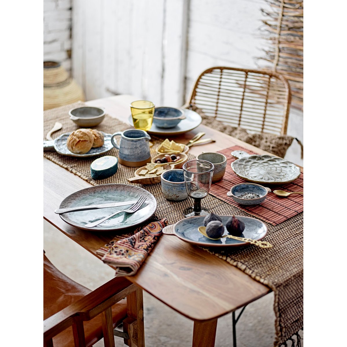 Panier en fibres naturelles Cem beige, BLOOMINGVILLE