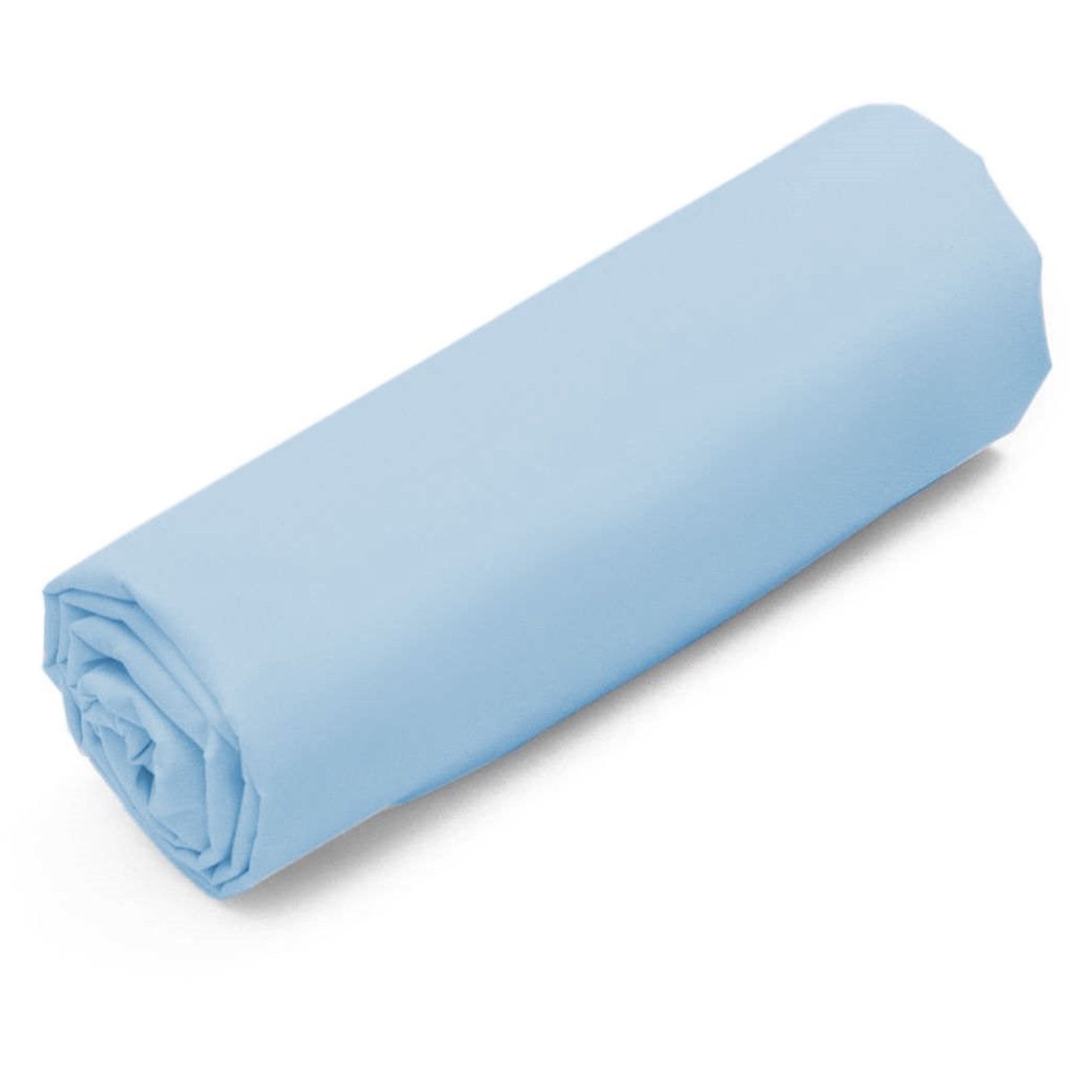 Drap-housse en coton, Coton uni MAISON SEVIRA bleu ciel, SEVIRA KIDS