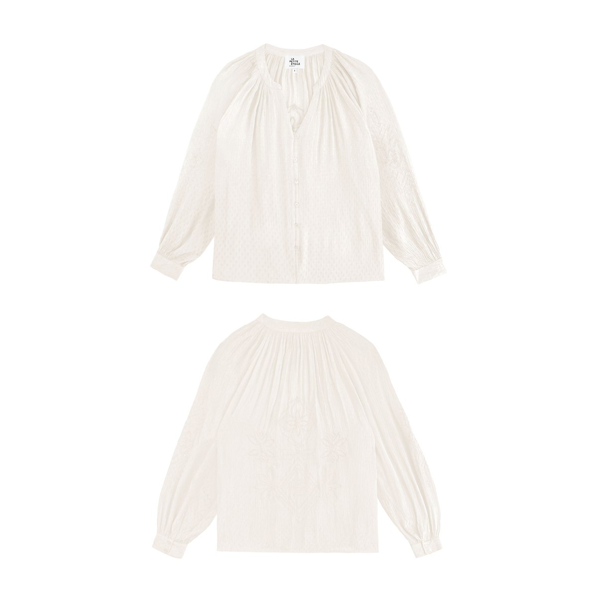 BLOUSE uni BEXLEY 11-ecru, LA PETITE ETOILE
