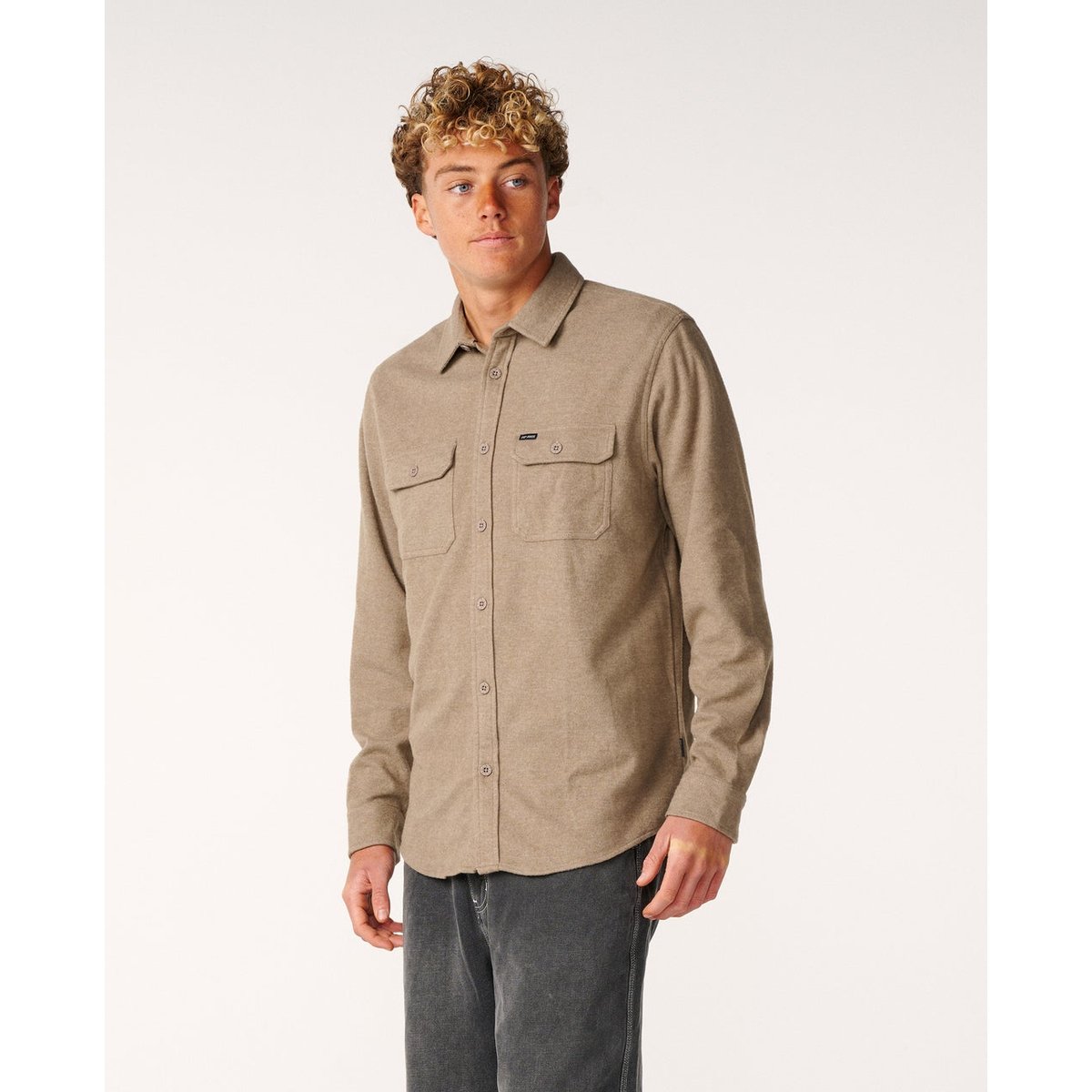 Grid Long Sleeve Shirt walnut, RIP CURL