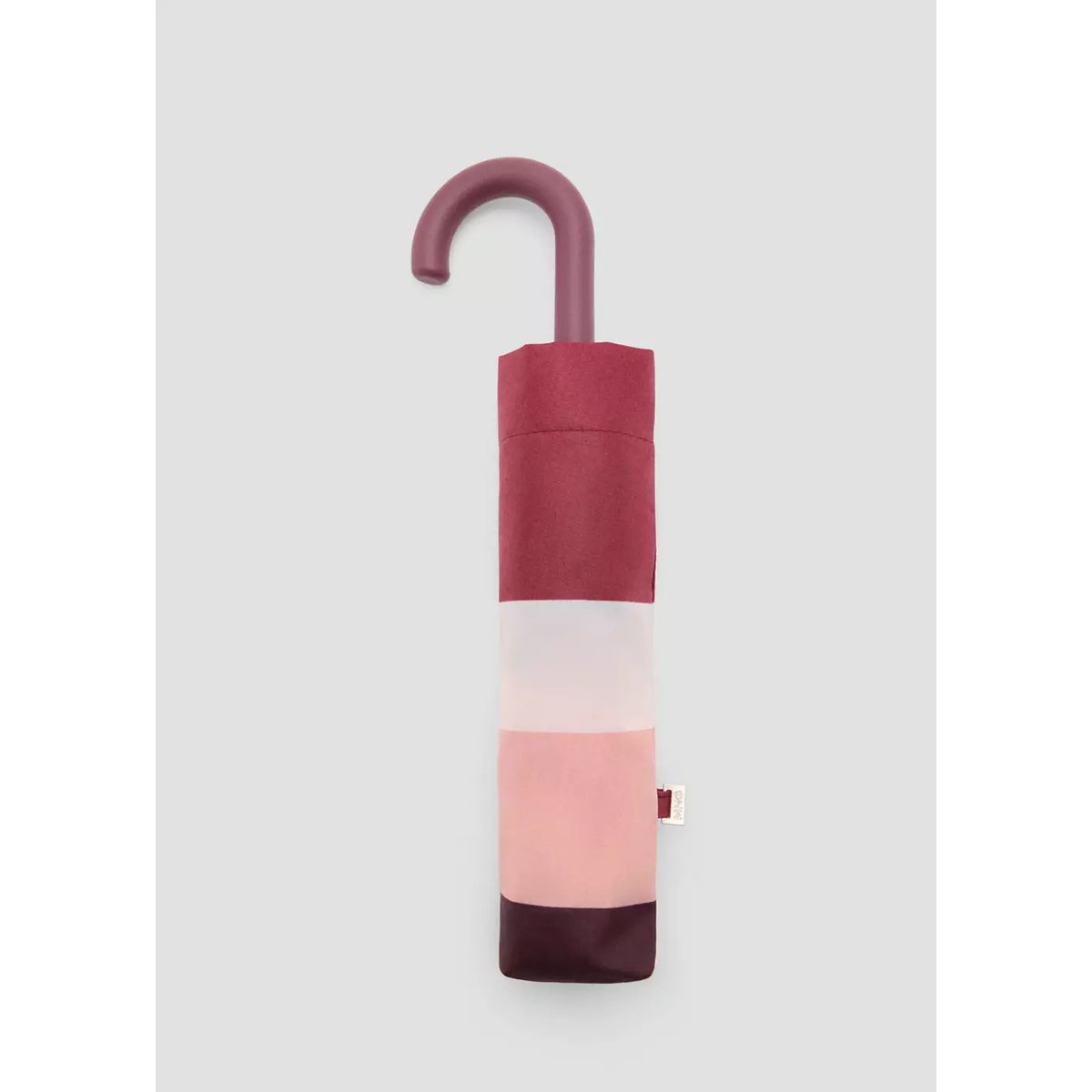 Parapluie imprimé rayures bordeaux, MANGO