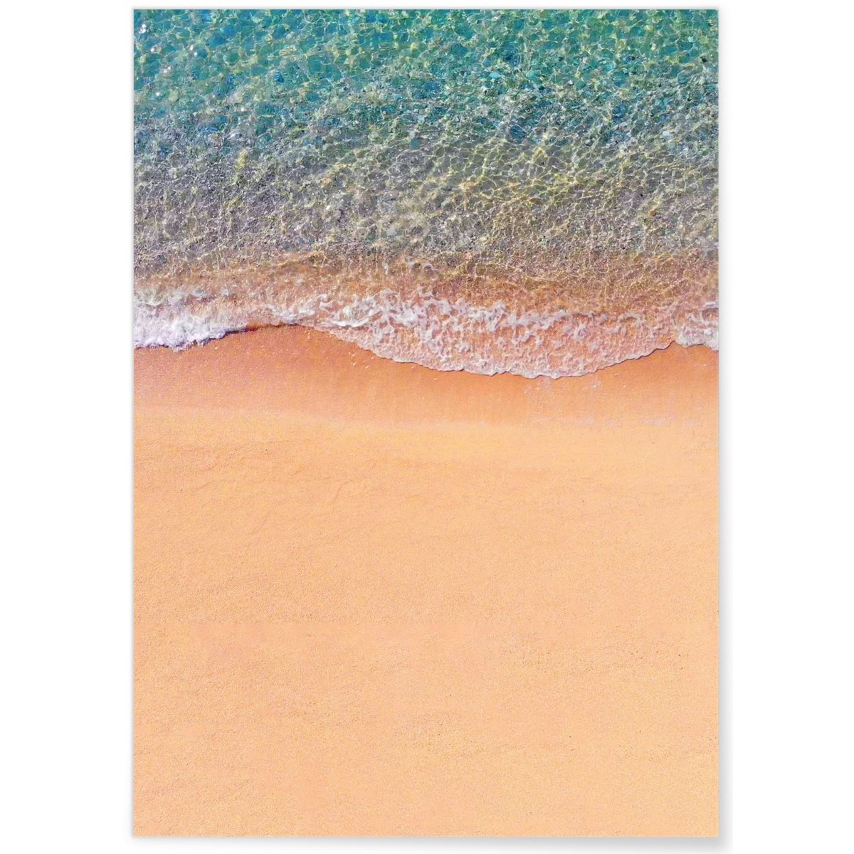 Poster Nature Plage de Sable blanc, L'AFFICHERIE