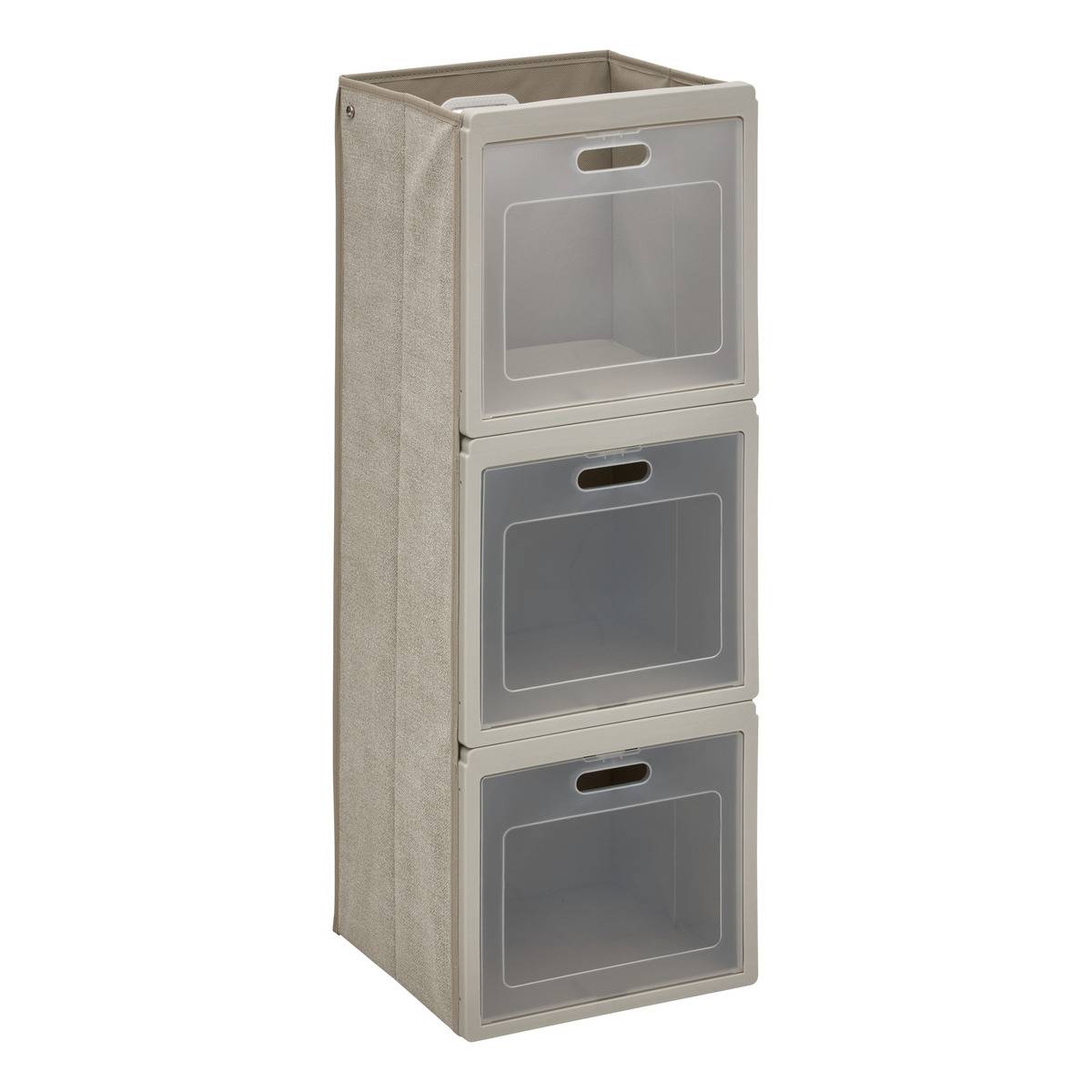 Rangement rectangulaire pliable CUBE'N DOOR beige, 5FIVE SIMPLY SMART