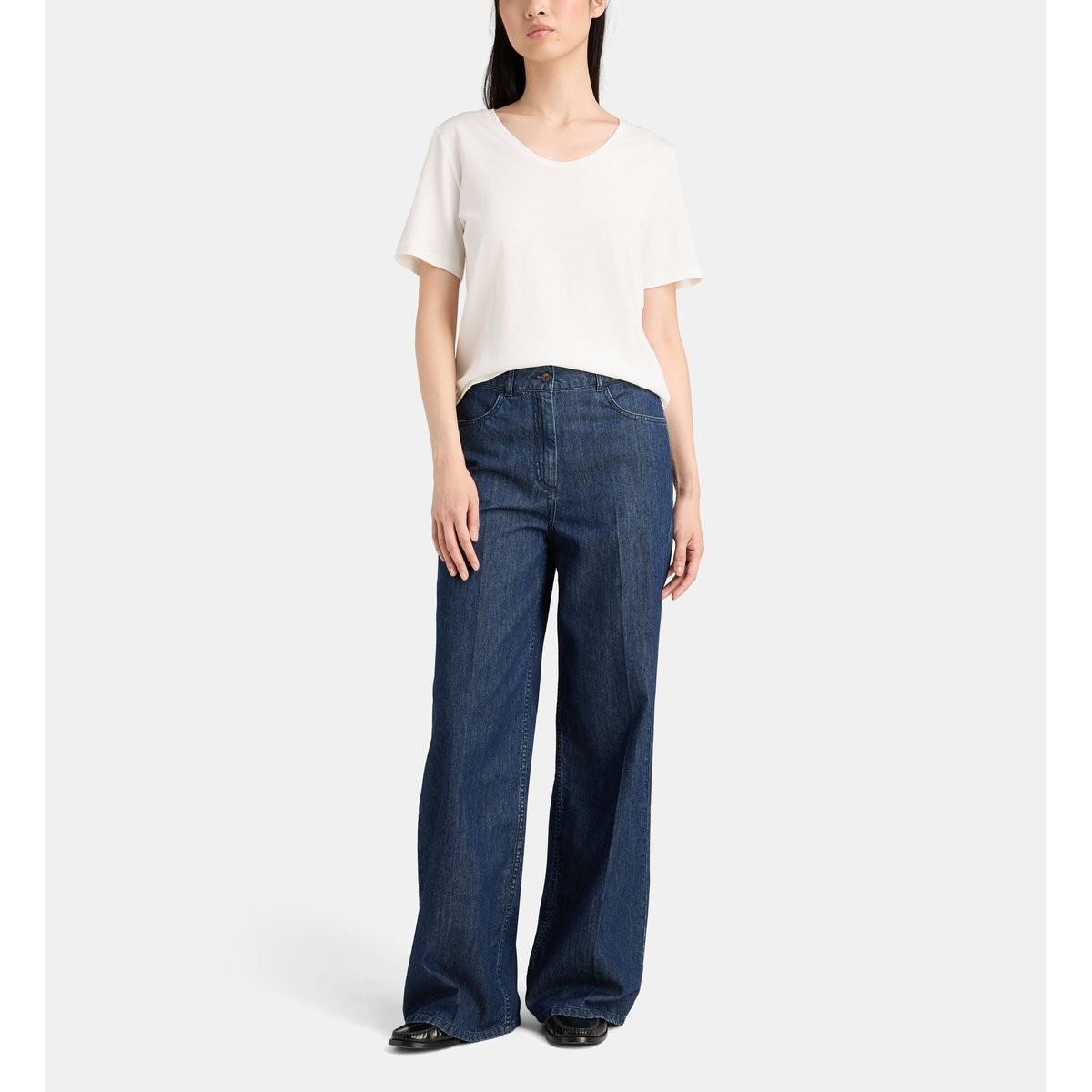 T-shirt droit osola v coton blanc, JODHPUR
