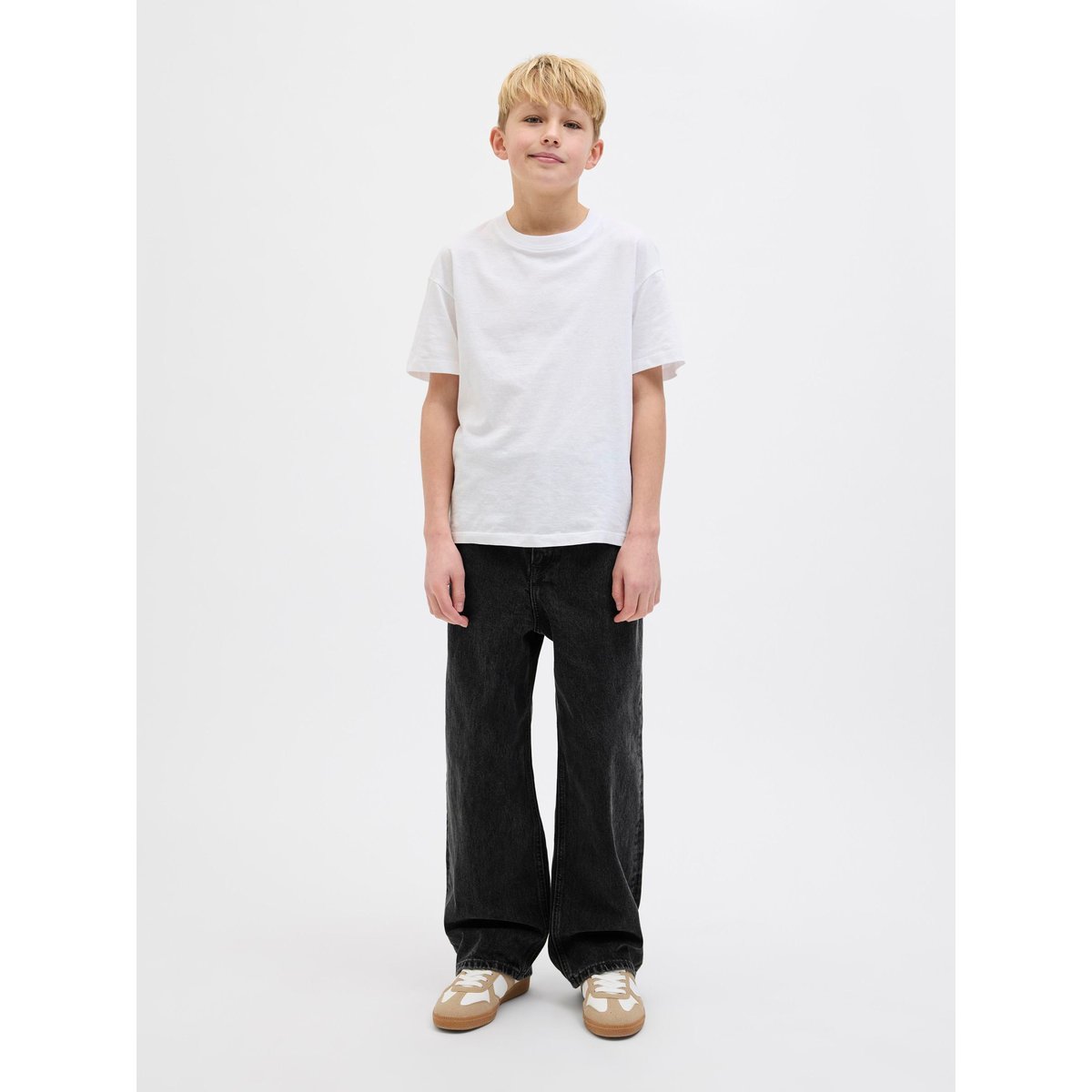 Jean Extra Baggy Fit black denim, JACK & JONES JUNIOR