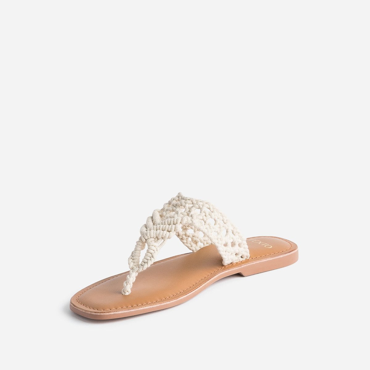Mule MAYLEE ecru, TEXTO