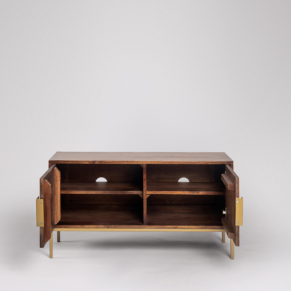 Banner Mango Wood 2 Door Media Unit natural wood, SWOON