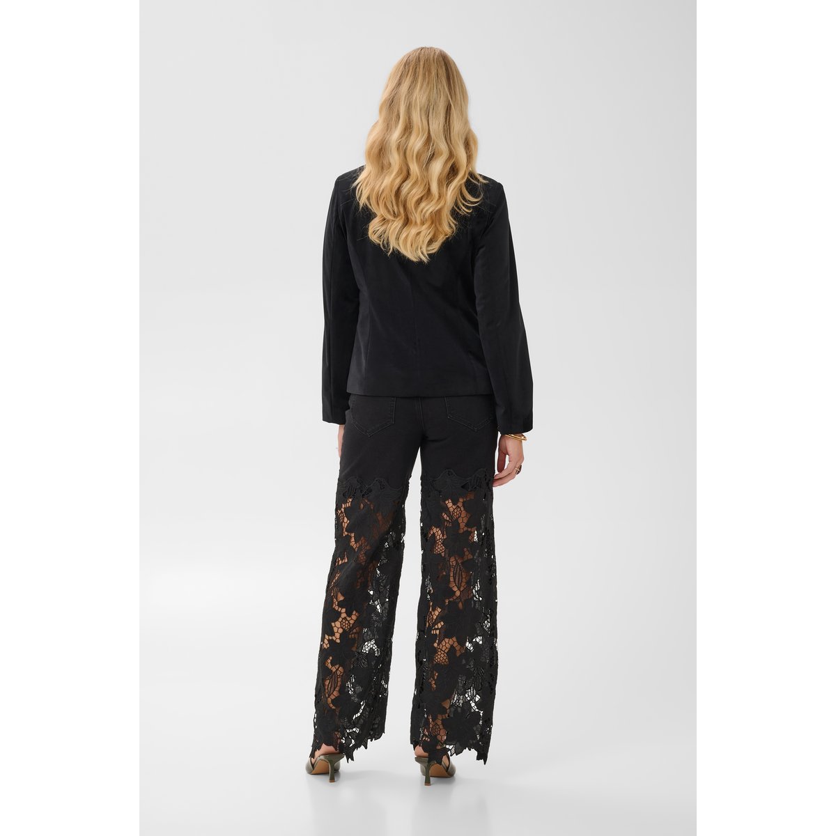 Blazer noir pitch black, CREAM