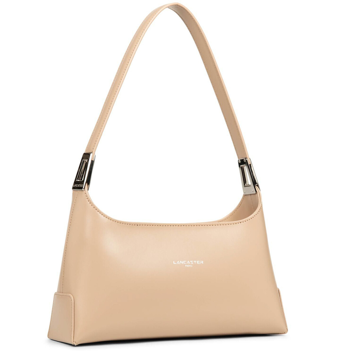 Sac zippé en cuir SUAVE ACE beige foncé, LANCASTER