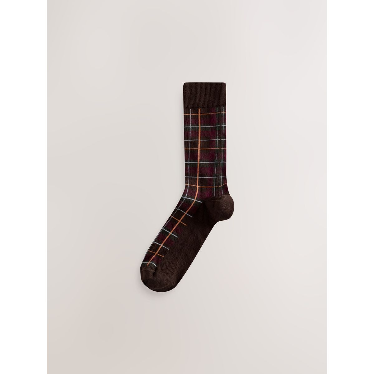 Chaussettes à motif, 5 paires carreaux rouges/bleus riches, NEXT