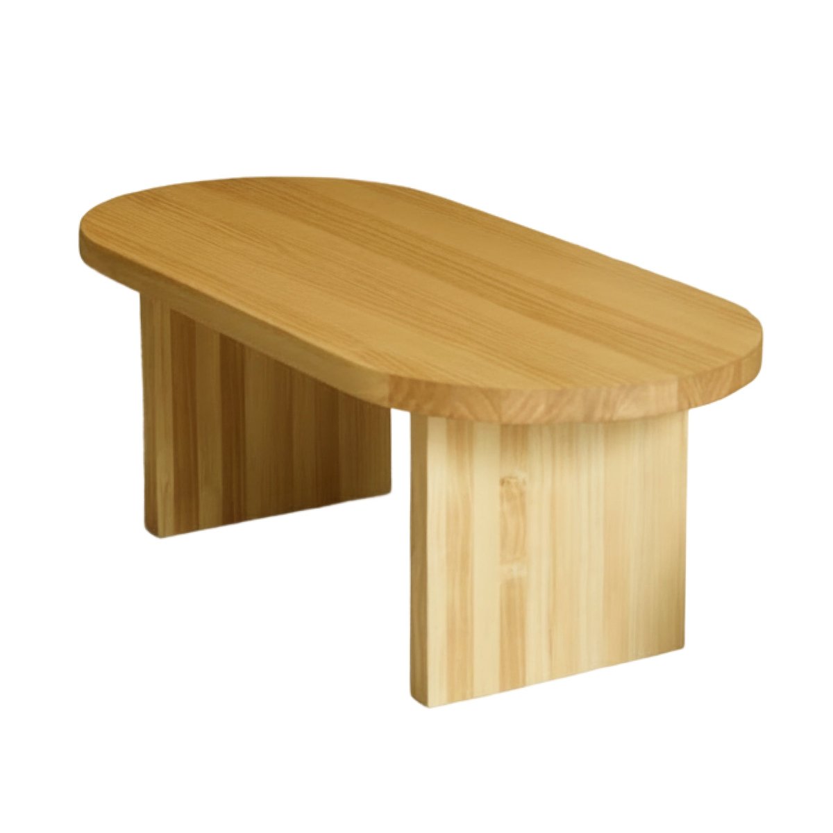 Table basse ovale en bois - ODELIA couleur unique, HANNUN