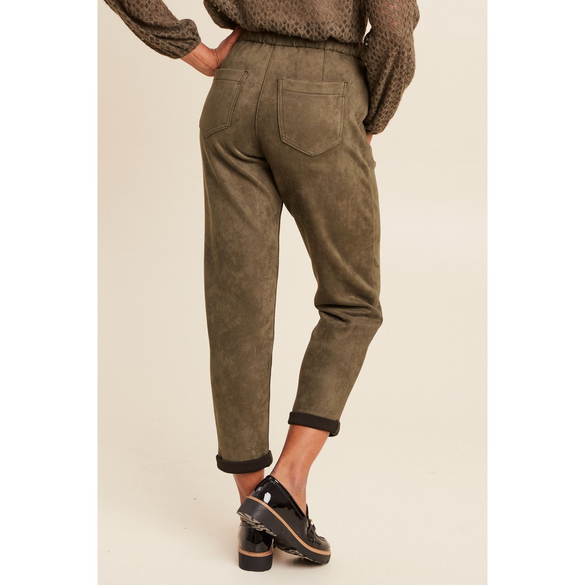 Pantalon jogpant 7/8ème vert kaki, BREAL