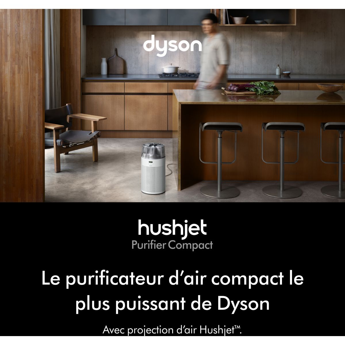 Purificateur d'air HushJet Purifier Compact Blanc couleur unique, DYSON