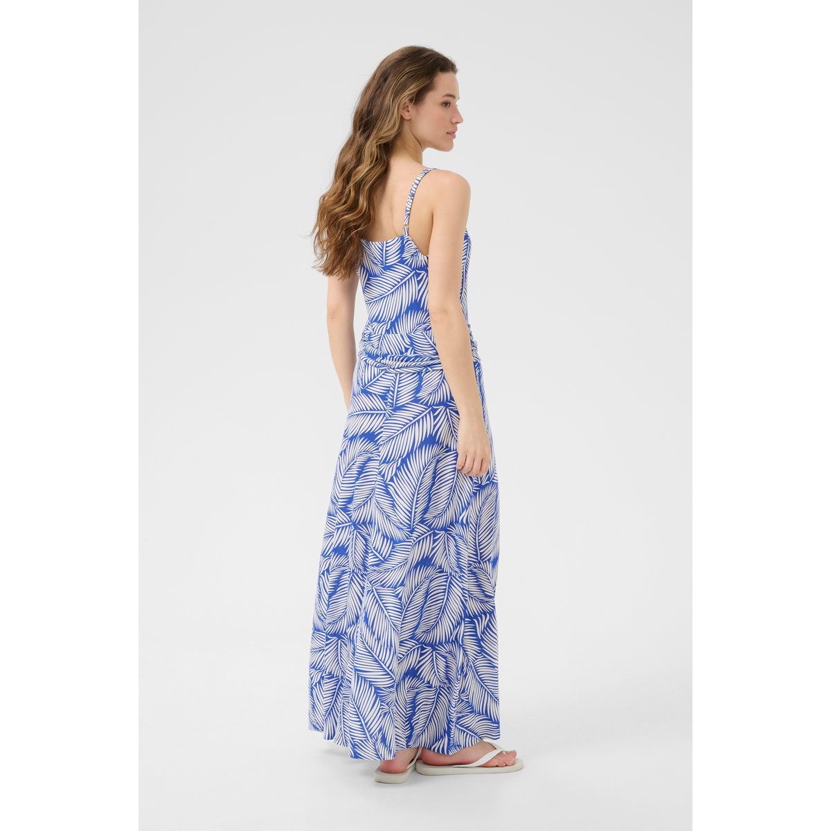 Accessories bleu/blanc floral blue/chalk palm leafs, KAFFE