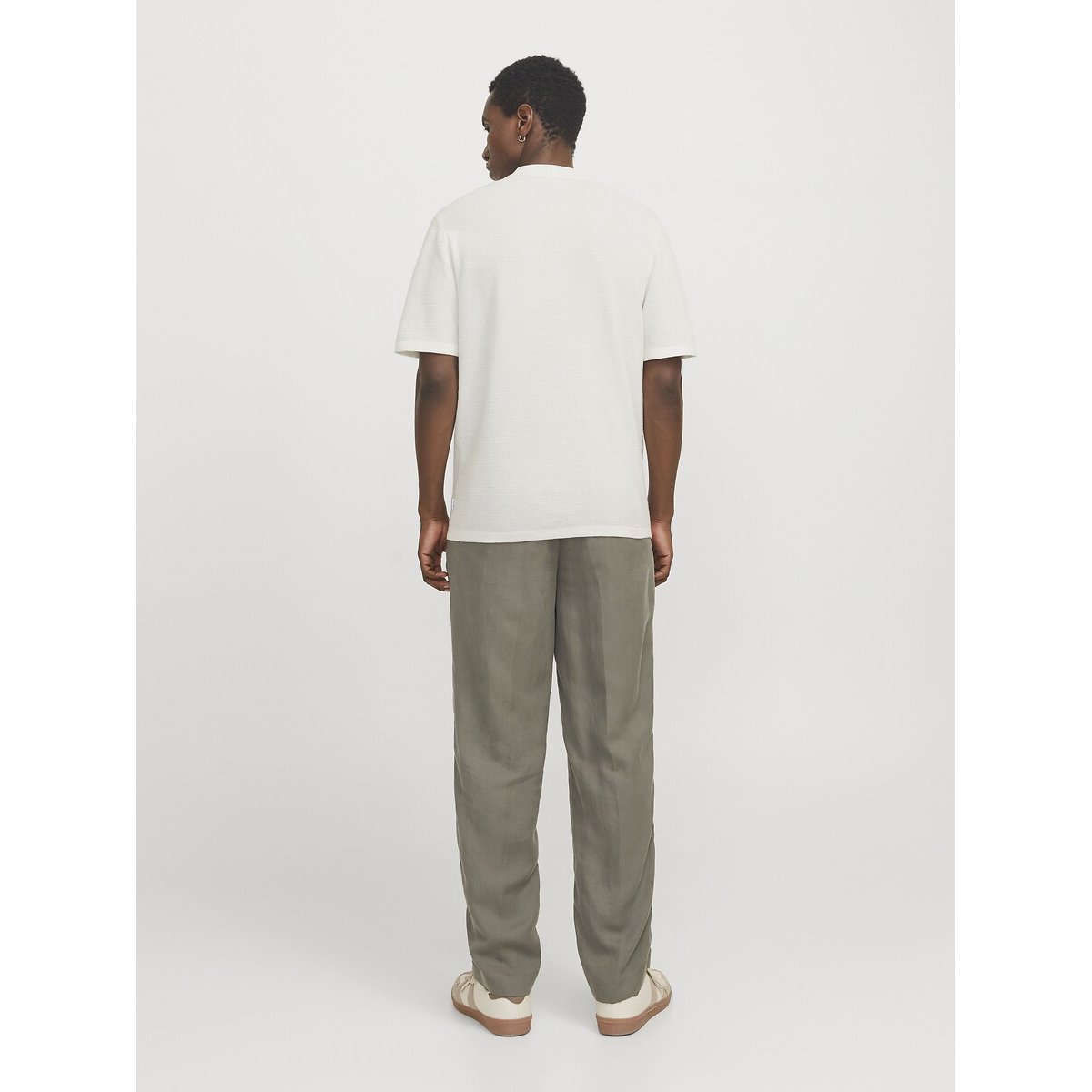 Polo manches courtes Relaxed Fit crème, JACK & JONES