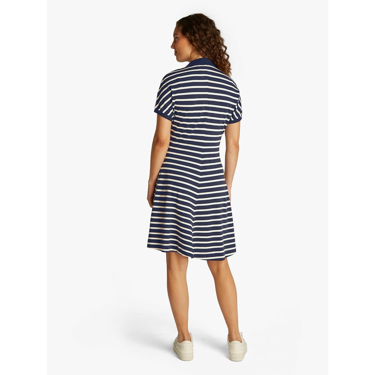 Striped Full Polo Dress navy/white, TOMMY HILFIGER