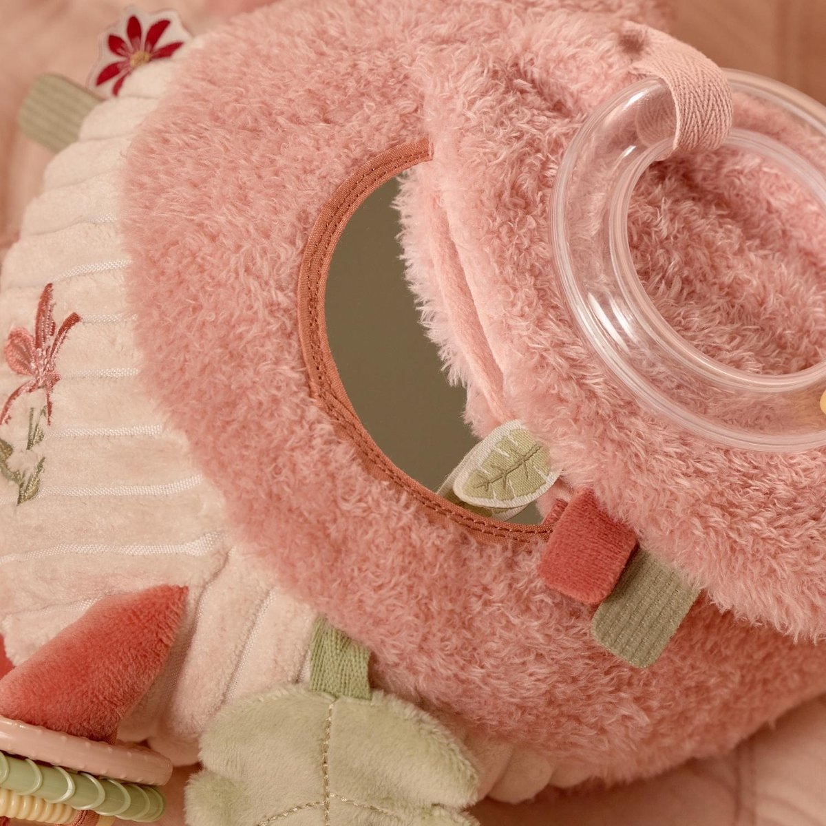 Peluche d'activités rose, blanc cassé, LITTLE DUTCH