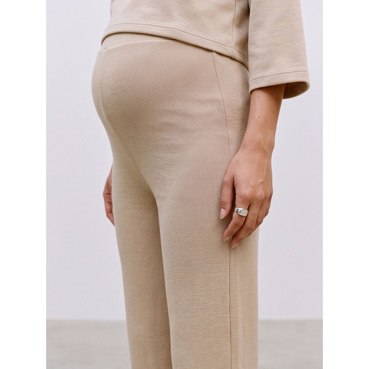 Pantalon À Jambe Large beige - island fossil, MAMA LICIOUS