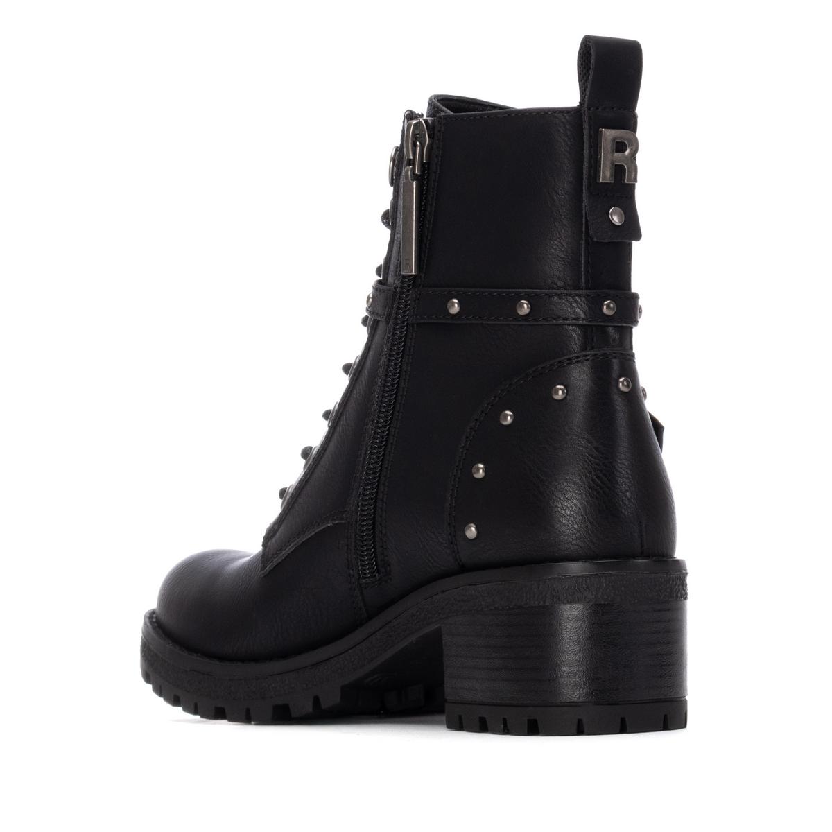 Bottine Talon Décontractée Fermeture éclair noir, REFRESH