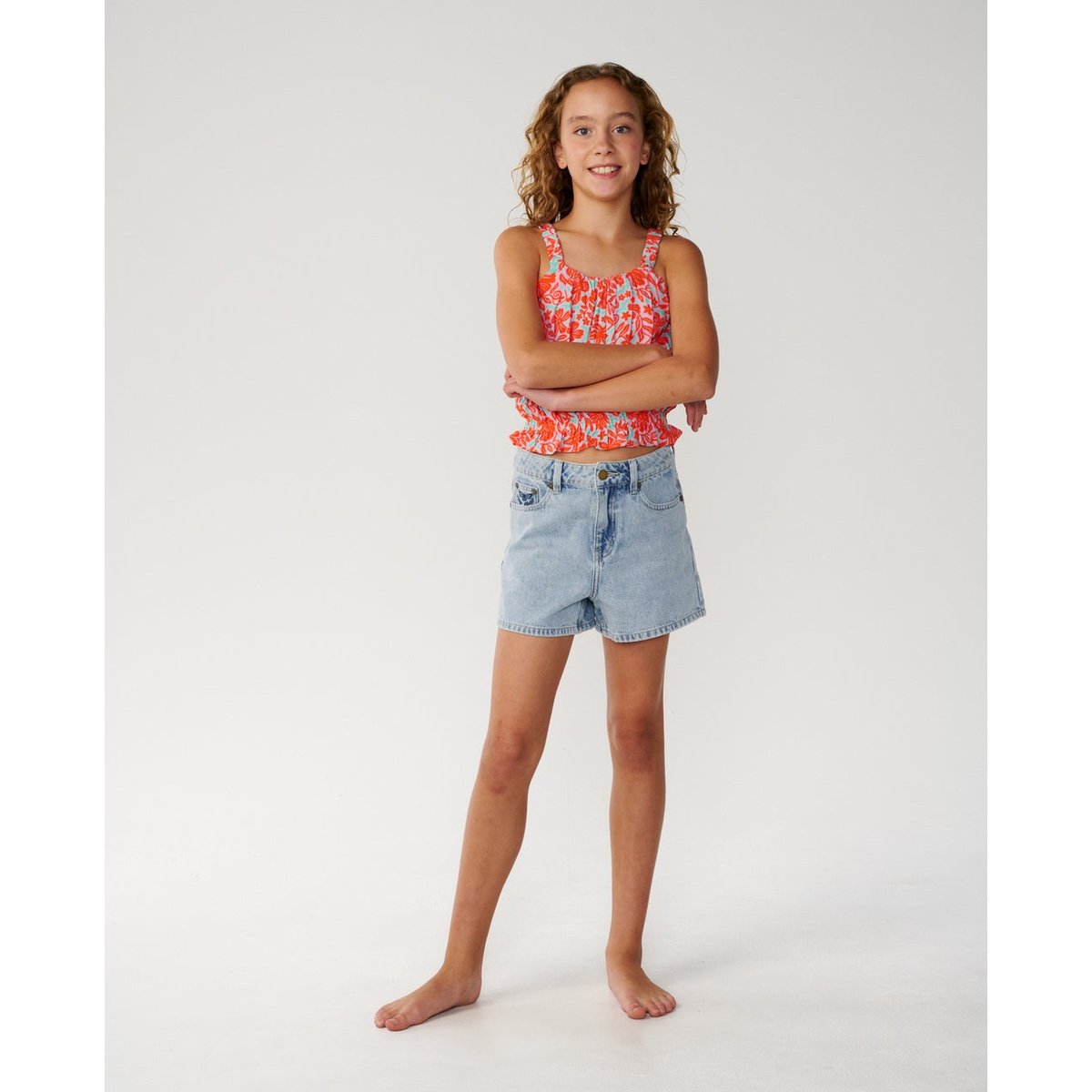 Haut Sunshine Squad Woven Fille brume menthe, RIP CURL