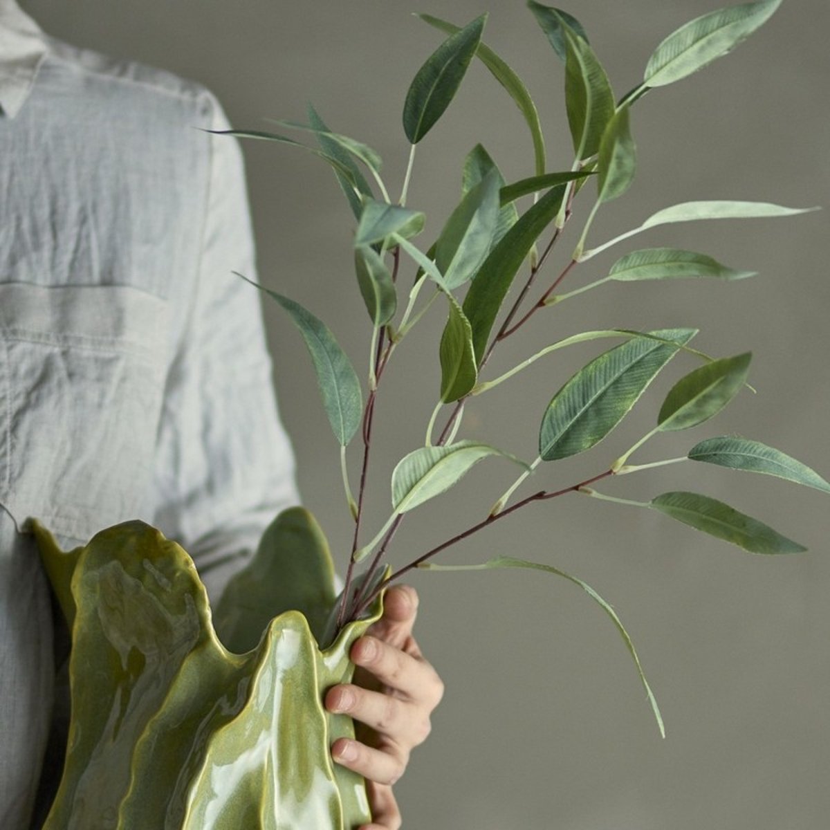 Tige d'eucalyptus artificiel vert, BLOOMINGVILLE