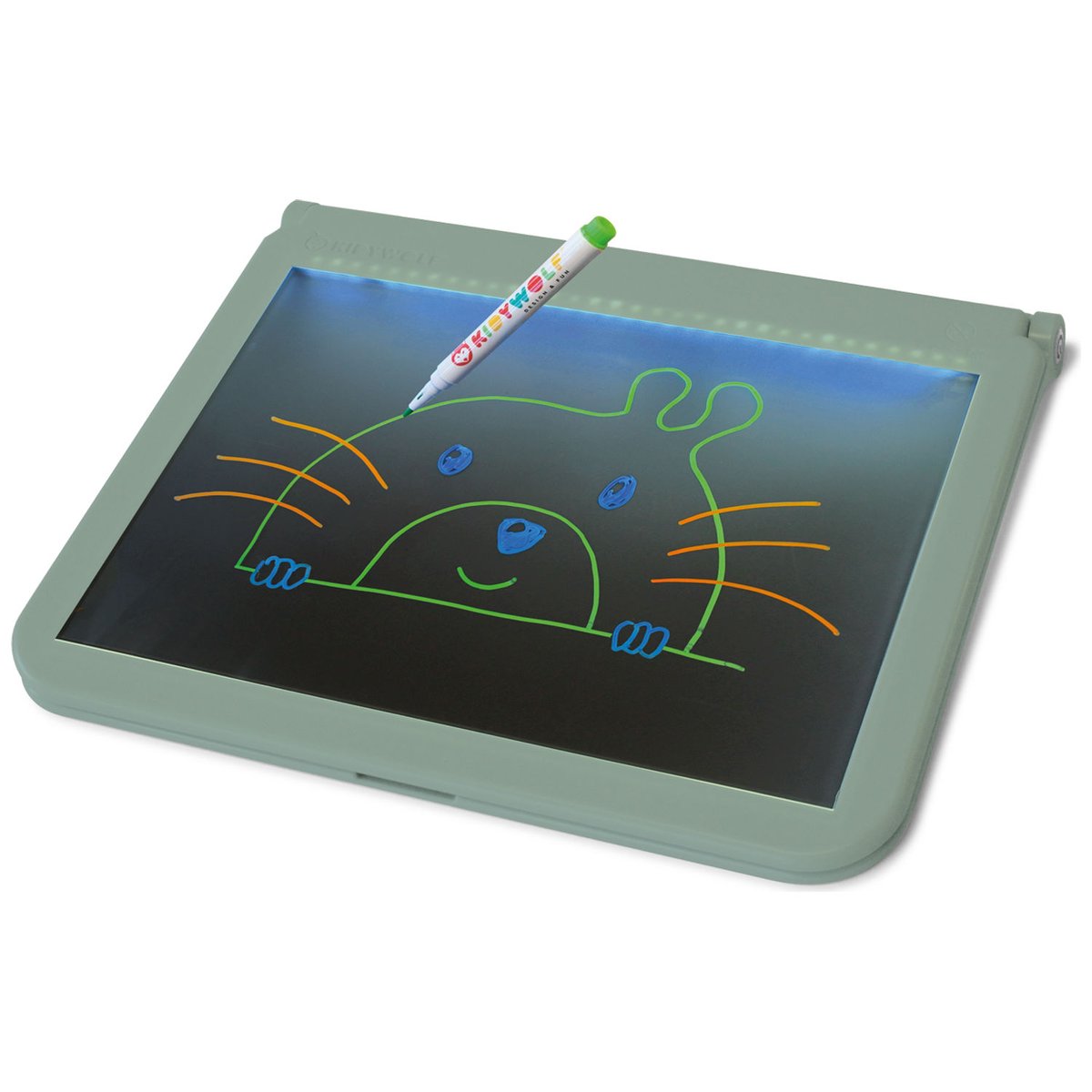 Tablette lumineuse nomade bleu, KIDYWOLF