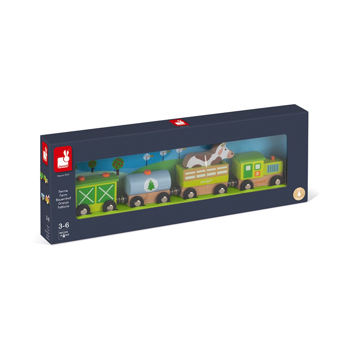 Train Ferme Story vert, JANOD