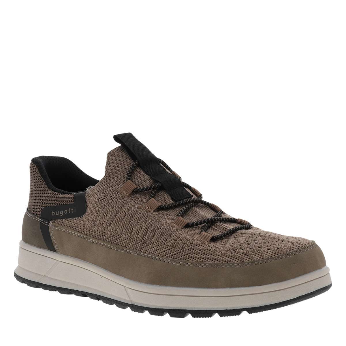 Sneakers talon plat marron, BUGATTI