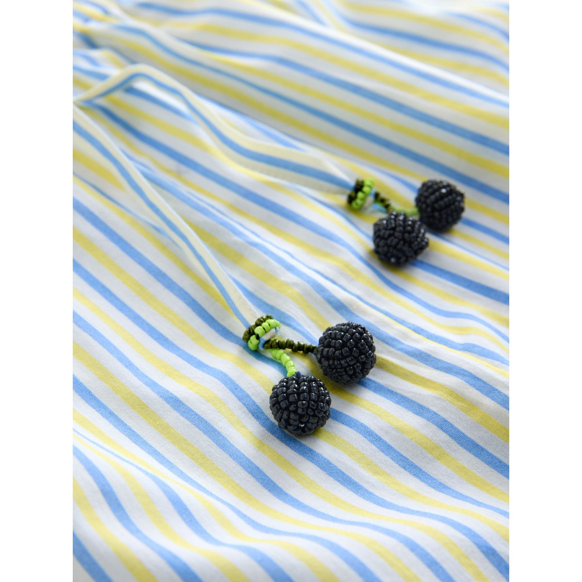 Pyjama avec haut nageur côtelé et short tissé bleu marine rayé, NEXT