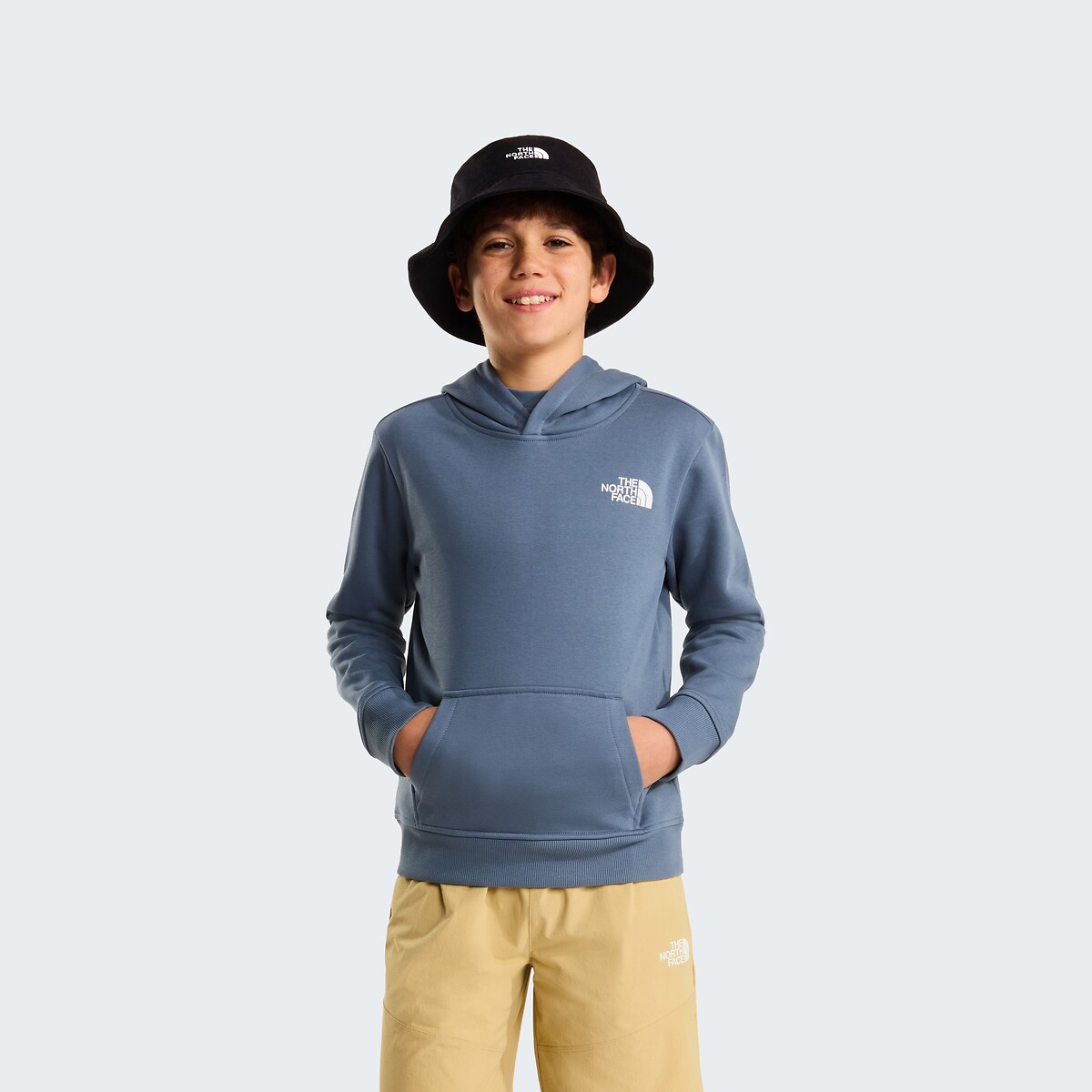 Sweat à capuche en molleton, BOX gris bleu, THE NORTH FACE