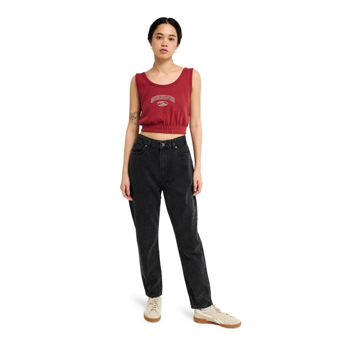 Jean MOM DENIM noir black, QUIKSILVER