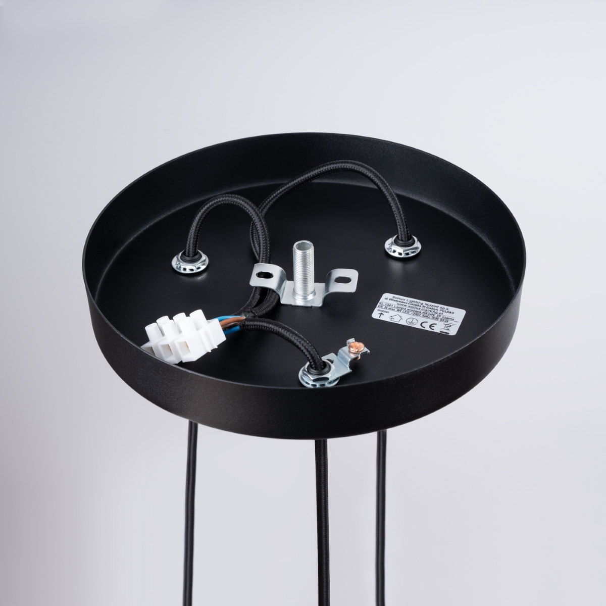Lustre Acier Noir G9 3 Arche noir, EDEN